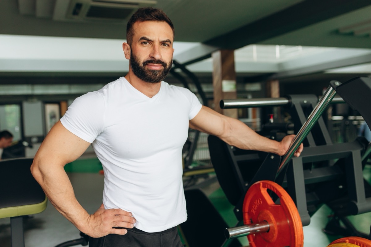 Portrait of a Personal Trainer in the Gym