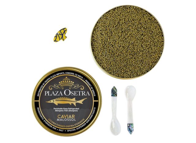 plaza golden osetra caviar kilo pack