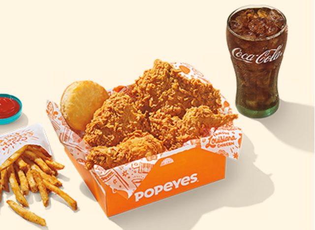 Popeyes Number #1 Combo - Wings and Fries 