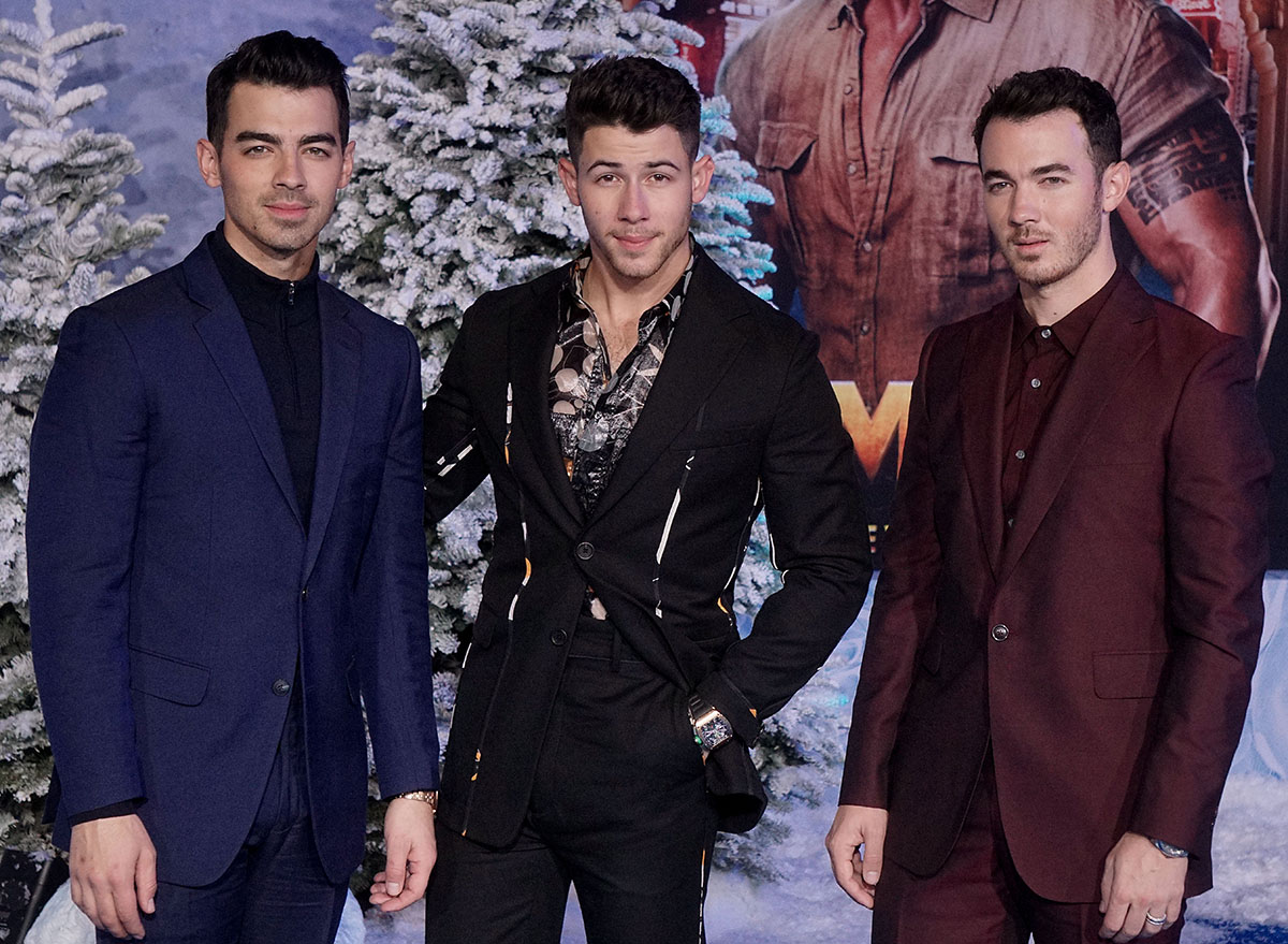 a_Joe Jonas, Nick Jonas, Kevin Jonas 144 attends the premiere of Sony Pictures' "Jumanji: The Next Level" at TCL Chinese Theatre on December 09, 2019 in Hollywood, California