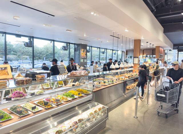  A view of the deli department of an Erewhon market.