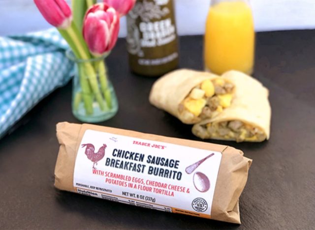 Trader Joe's Chicken Sausage Breakfast Burrito