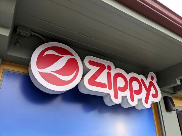 Honolulu, Hawaii - November 3, 2019: Zippy's sign on exterior of Building. Hawaii's a gathering spot for classic local favorites, tasty specialty foods and friendly, welcoming service.