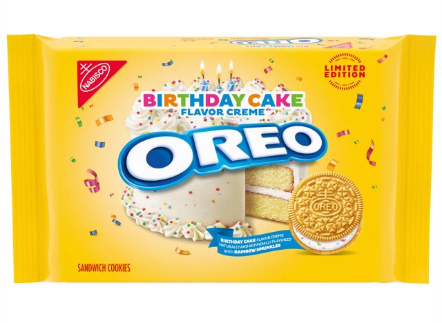 Golden Birthday Cake Oreo