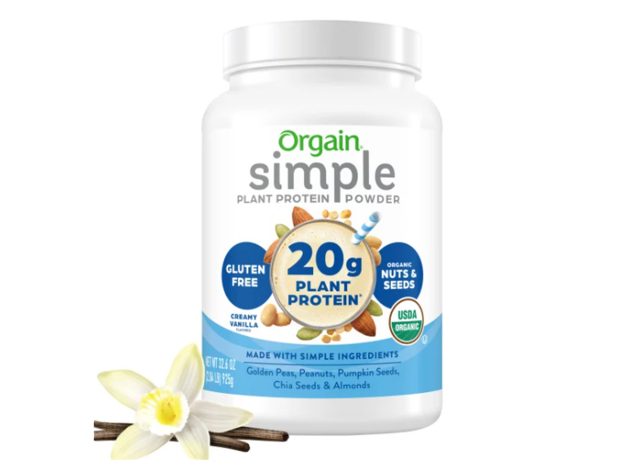 Orgain USDA Organic Simple Plant Protein Powder, Vanilla