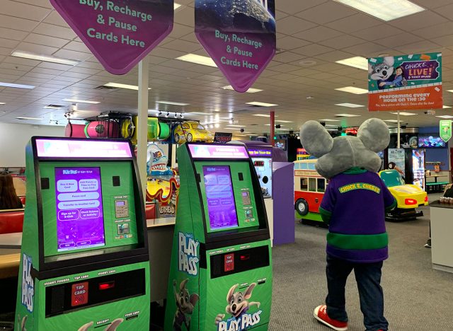 Chuck E. Cheese "ALL YOU CAN PLAY" play pass promotion allows