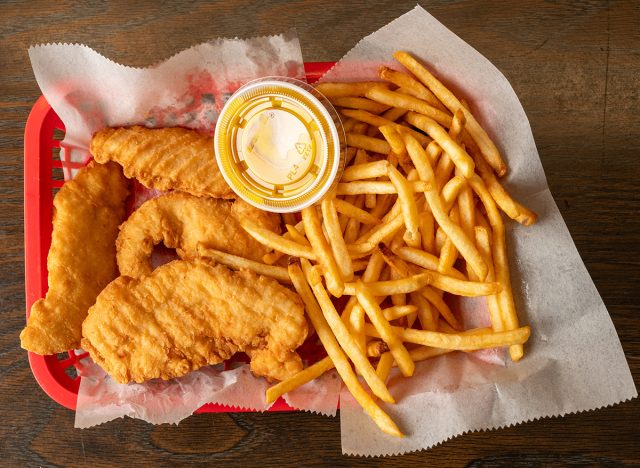 Chicken tenders with french fries