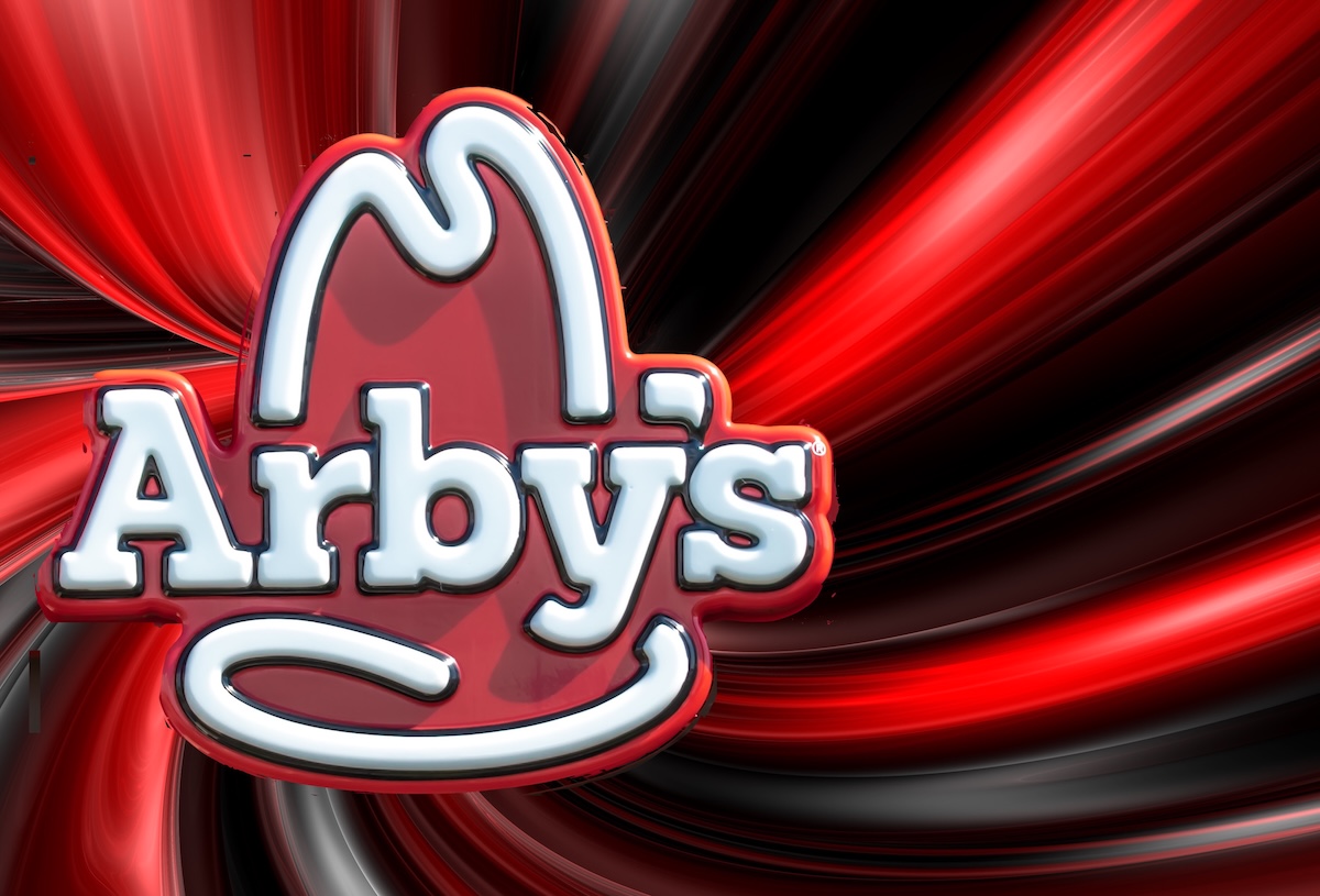 Arbys, vortex, red, black, white, background