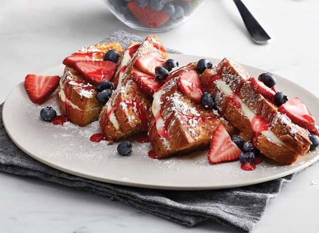 Plate of Pain Perdu with Mixed Berries 