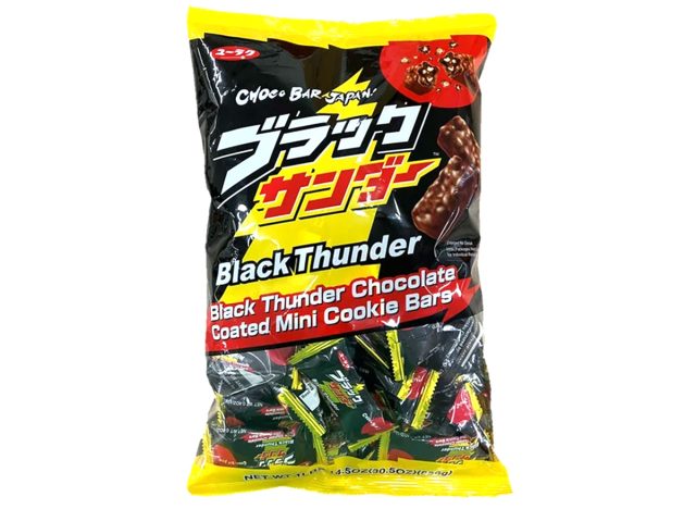 Yuraku Black Thunder Mini Chocolate Coated Cookie Bars