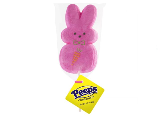 Peeps Pink Marshmallow Easter Bunny Lollipop 