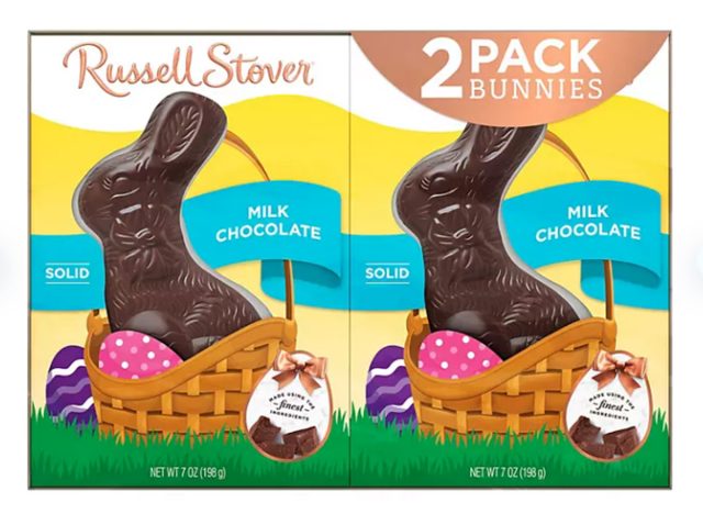 Russell Stover Easter Bunny Solid Milk Chocolate Candy Rabbits