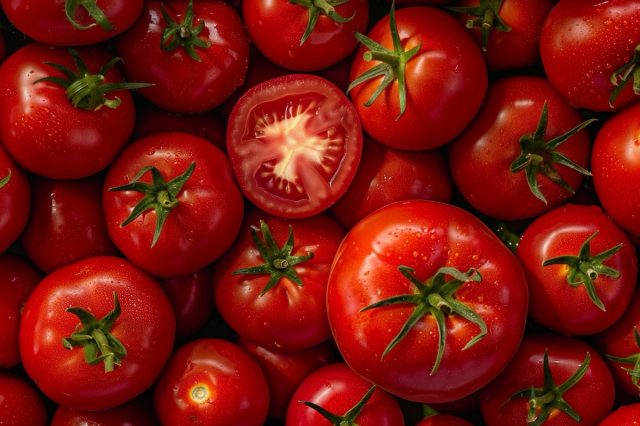 Fresh tomatoes - Top view