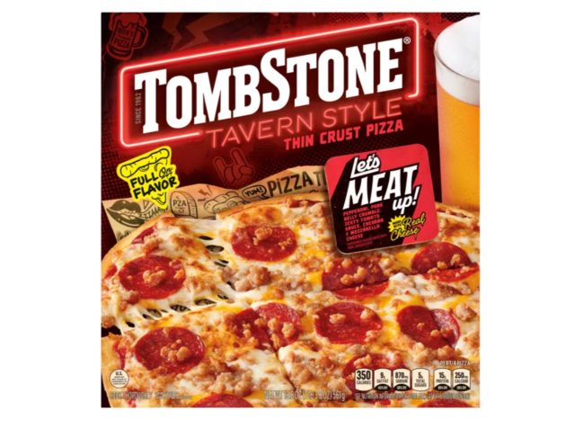 Tombstone Tavern Style Let's Meat Up Frozen Pizza