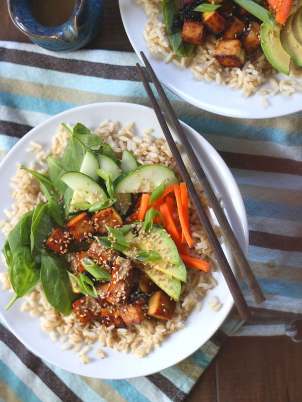 Desk lunch recipes sushi bowl