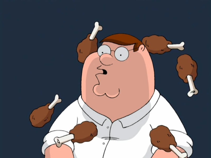 peter griffin passed out