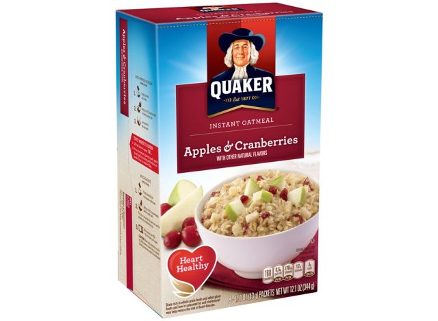 Quaker Apples and Cranberries Instant Oatmeal