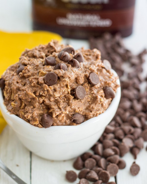 Chocolate Peanut Butter Overnight Oats (Vegan) - Whole Food Bellies